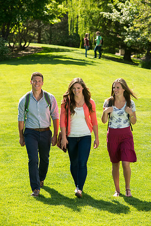 Student models for the Be Smart brochure cover.