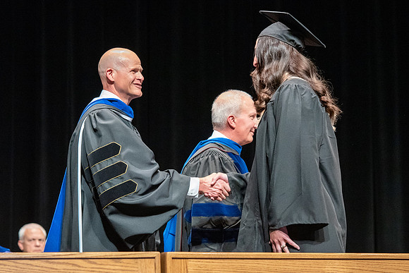 Graduates during convocation of the College of Physical Sciences and Engineering.