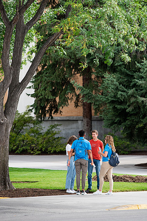 BYUI students return to campus for the Fall 2021 semester. New Freshman participate in Get Connected with their I-Groups on move-in day.