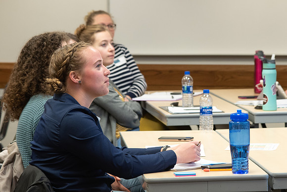 Students in the Education Deparment learn how to effectively use technology in their classrooms during a Teacher Education Technology Conference.