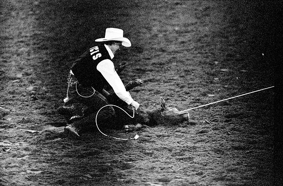 The main event was calf roping
