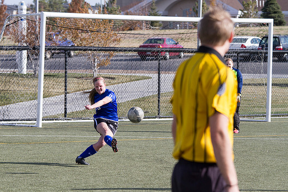 BYU-I student athletes go head to head on the upperfields in the women's competitive soccer league.