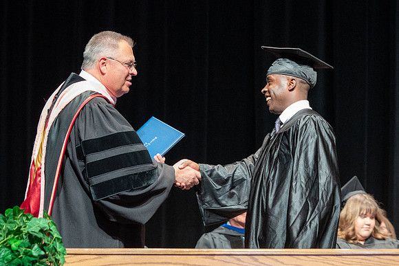 Graduates during Interdisciplinary Studies convocation.