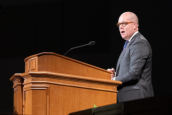 BYU-Idaho devotional with Elder James W. McConkie III, General Authority Seventy.