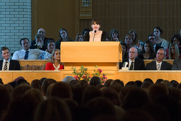Stephanie Neilson speaks on “Hope, Triumph, and Everyday Joy” at BYU-Idaho.