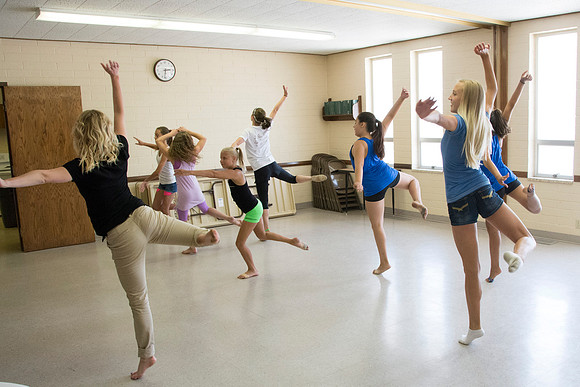 Dance workshop at the Green River Wyoming Stake center.