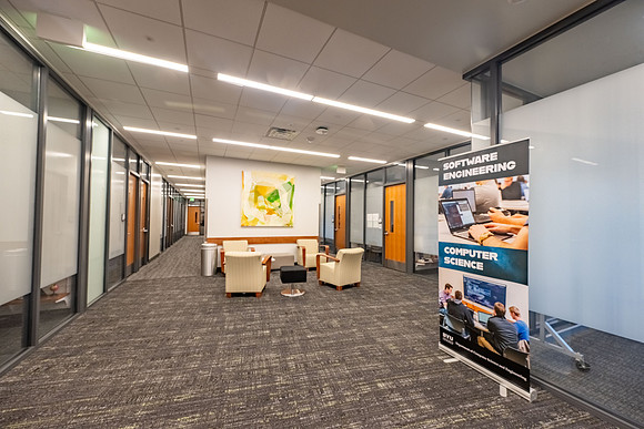 Science & Technology Center interior and exterior.
