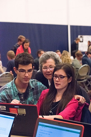 President Gilbert and his wife, Christine host a campus-wide date night for the students and their dates.