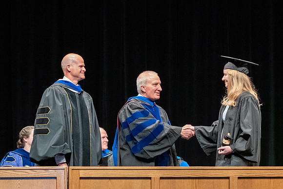 Graduates during convocation of the College of Physical Sciences and Engineering.