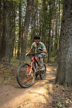 Media Creation Team mountain biking.