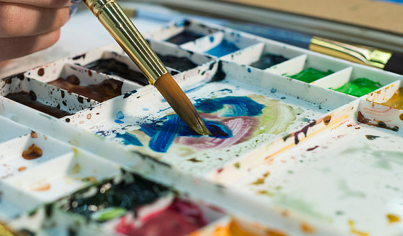 Nolan Parson's Watercolor Art class.