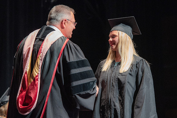 Graduates during Interdisciplinary Studies convocation.