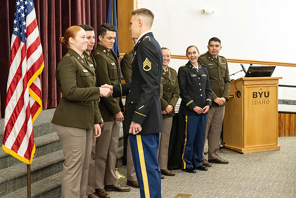 BYU-Idaho's, Reserve Officers' Training Corps Commissioning ceremonies.