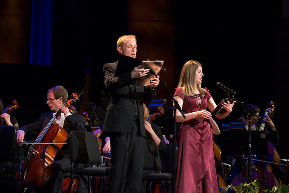 A BYU-Idaho Sacred Music Production performed in the BYU-Idaho Center, conducted by Dallin Hansen and written by Daniel Gawthrop.