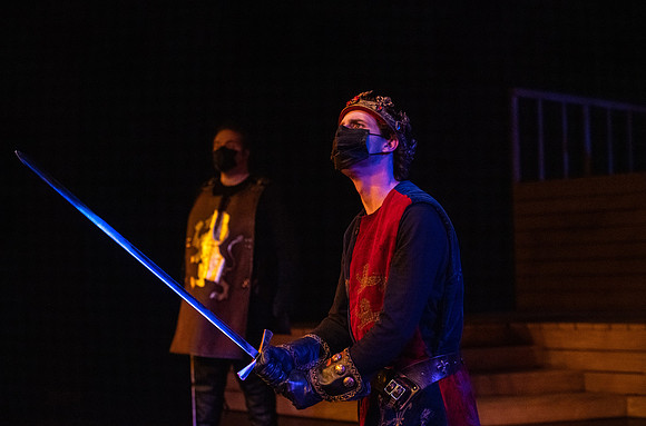 BYU-Idaho theatre department dress rehearsal of Shakespeare's Henry V.