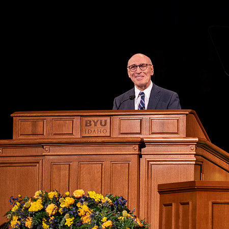 Photos from Elder Arnfulo Valenzuela's devotional.