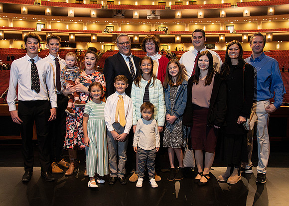 Richard Whiting speaks at the BYUI Devotional.