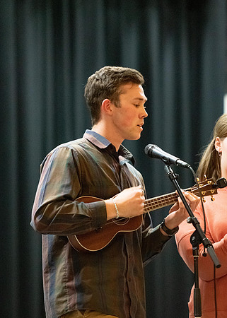 Students audition for a spot with Acoustc Cafe.
