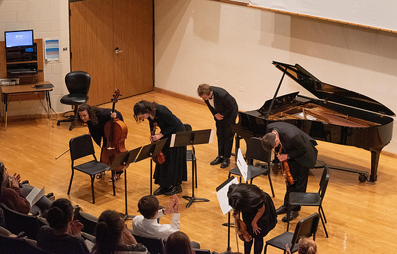 Students of Sue Neimoyer and R. Michael Wahlquist performed at the Snow Recital Hall.