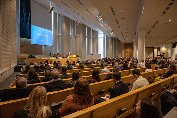 Employees gather in the Taylor Building to be spiritually fed and uplifted during the All Employee Conference.