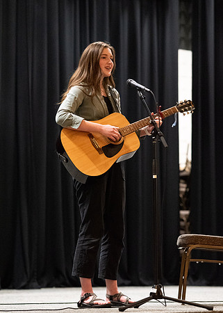 Students audition for a spot with Acoustc Cafe.