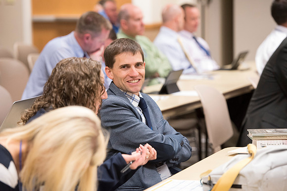 Faculty members come together in preparation of the new school year.