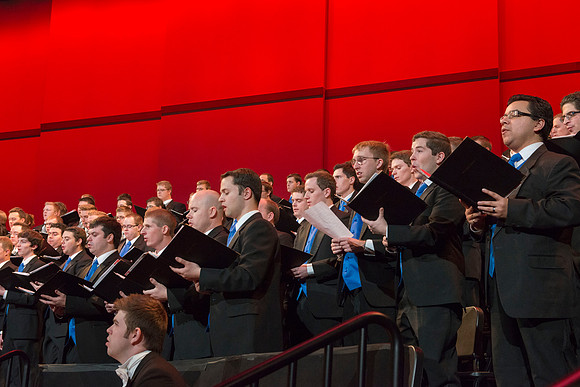 BYU-Idaho Choirs and Orchestra perform at A BYU-Idaho Christmas Concert featuring The King Singers.