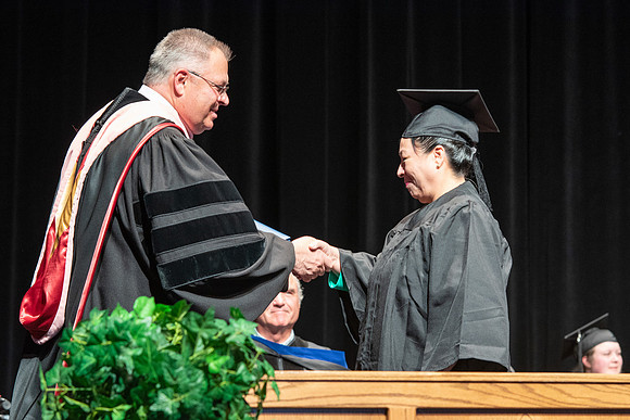 Graduates during Interdisciplinary Studies convocation.