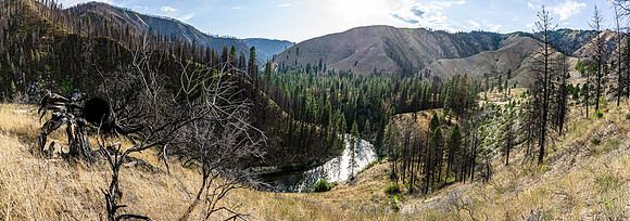 Various landscapes in central Idaho along a well known bikepacking route.