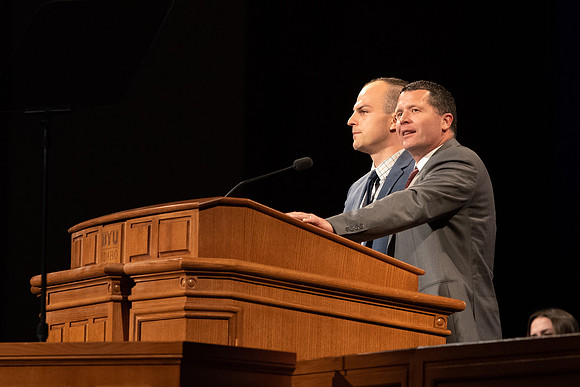 New students and parents learn about the events at Get Connected and how BYU-Idaho can help students succeed.