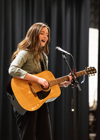 Students audition for a spot with Acoustc Cafe.