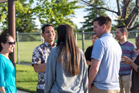 Pathway Worldwide employees and their families gather for a social in Rexburg. 2017