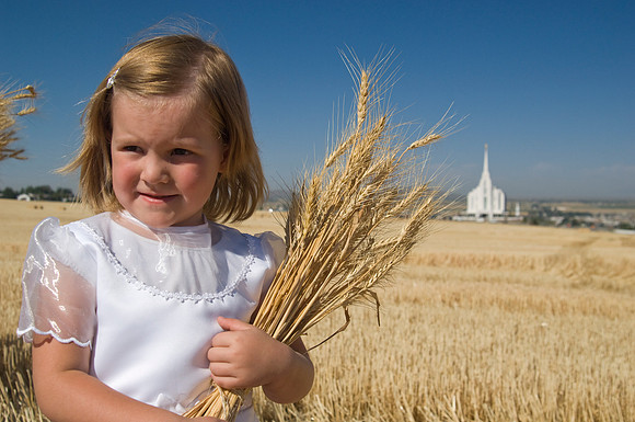 Children in the wheat fields- AUG 2007