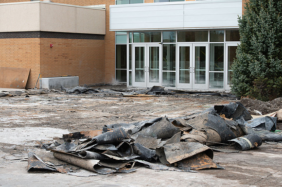 Sidewalk Replacement at the Manwaring Center.