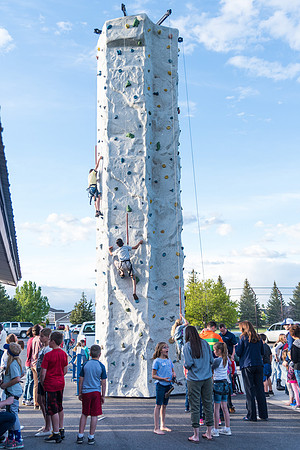 Pathway Worldwide employees and their families gather for a social in Rexburg. 2017
