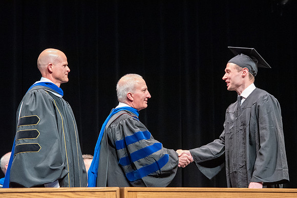 Graduates during convocation of the College of Physical Sciences and Engineering.