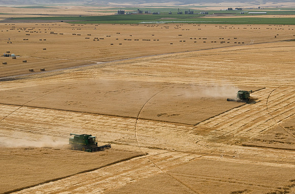 Aerial photos of Idaho agriculture