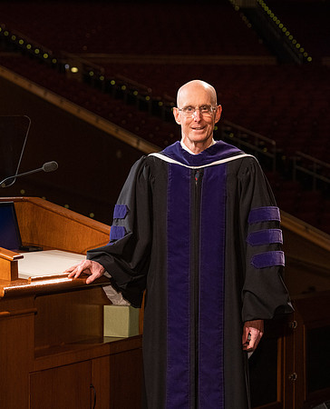 Commencement remarks are prerecorded in the I-Center.