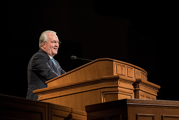 Elder Gerard of the Quroum of the Seventy speaks at devotional at the BYU-Idaho center. Fall Semester.