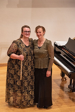 Performance of Jessica Gibbons and Gabriella Roderer at the Snow Concert Hall.