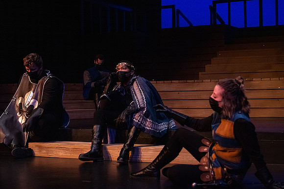 BYU-Idaho theatre department dress rehearsal of Shakespeare's Henry V.