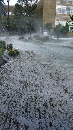 July 15, 2014 Over an inch of rain in less than an hour created a flash flood through Rexburg streets, through a few BYU-Idaho buildings and also flooded several students basement apartments. The even