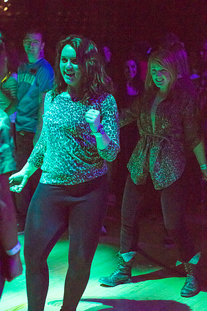 Students dance at an animal-themed dance party at in the Hart Gym.