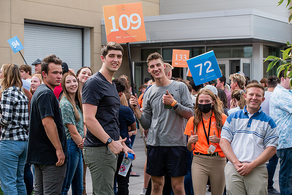 BYUI students return to campus for the Fall 2021 semester. New Freshman participate in Get Connected with their I-Groups on move-in day.