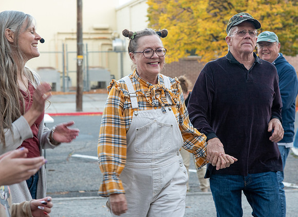 The Rexburg community celebrating the harvest of the potatoes through different activities at the Rexburg Tabernacle.