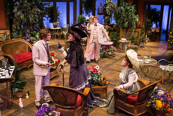 The cast of Brigham Young University-Idaho's production of "The Importance of Being Earnest" pose scenes and moments from the performance.