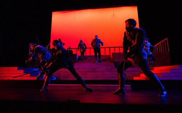 BYU-Idaho theatre department dress rehearsal of Shakespeare's Henry V.