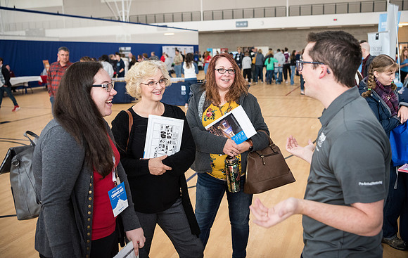 Prospective students and parents tour campus and participate in various activities. Fall Semester.