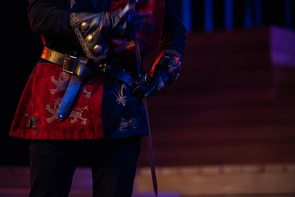 BYU-Idaho theatre department dress rehearsal of Shakespeare's Henry V.