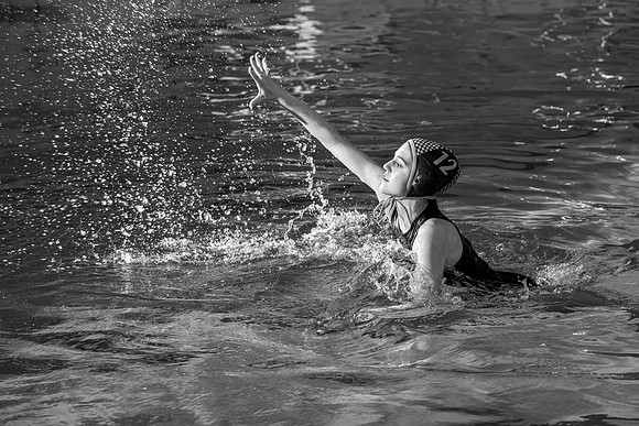 Swimming Pool fitness banner photoshoot.